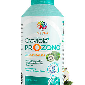 Prozone Graviola avec télomérase. Extrait concentré de Graviola Guanabana avec Ozone, Télomérase et Pau de Arco Complément idéal dans la prévention et le traitement du cancer